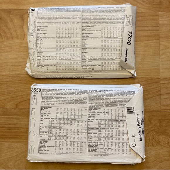 2 vintage Simplicity maternity patterns - Picture 2 of 3